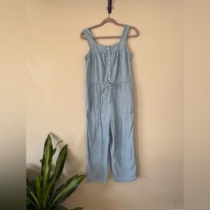 Boho Summer Light Blue Jumpsuit / Overalls Soft Size Small
